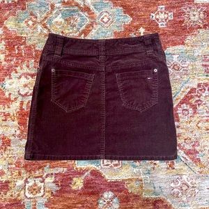 Tommy Hilfiger Brown Corduroy Mini Skirt